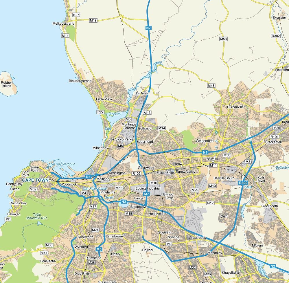 नक्शे के edgemead केप टाउन