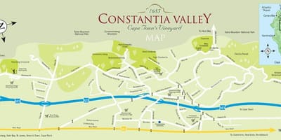 नक्शे के constantia, केप टाउन