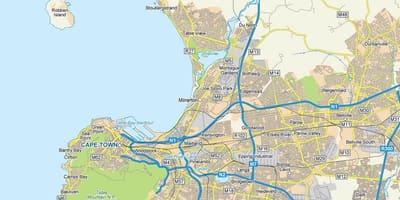 नक्शे के milnerton और चारों ओर से घेरे