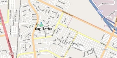 नक्शे के gugulethu केप टाउन
