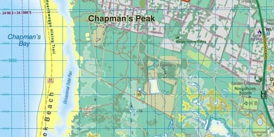 नक्शे के noordhoek केप टाउन
