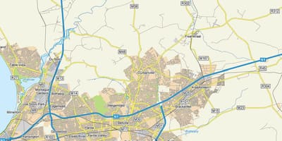 नक्शे के uitzicht durbanville